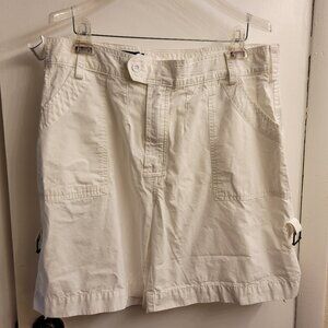 Ralph Lauren Roll Up Cargo Short - White - Size 12.
